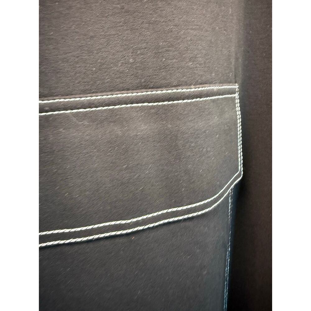 Lafayette 148 Women’s Black Maryann Car Coat Lightweight Minimalist‎ Lagenlook L - Picture 8 of 12